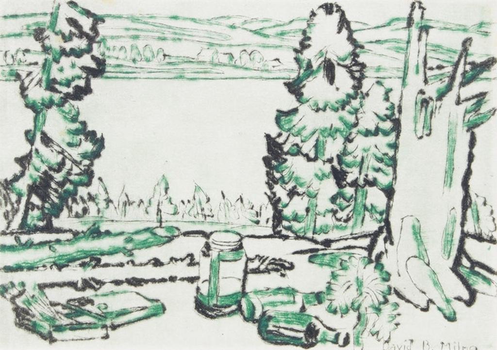 David Browne Milne (1882-1953) - Painting Place (Hilltop)