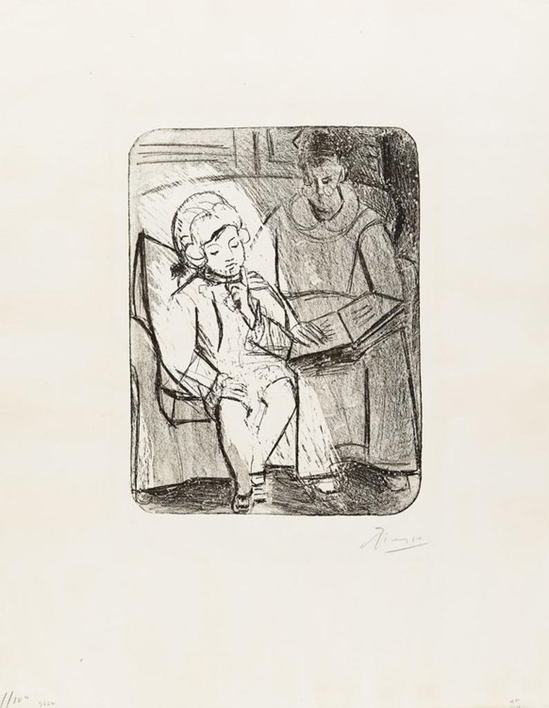 Pablo Ruiz Picasso (1881-1973) - La Lecture (Bloch 75)
