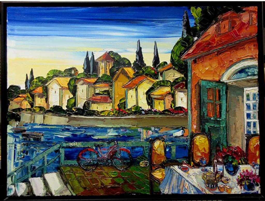 Maya Eventov (1964) - Untitled (Restaurant By Water)