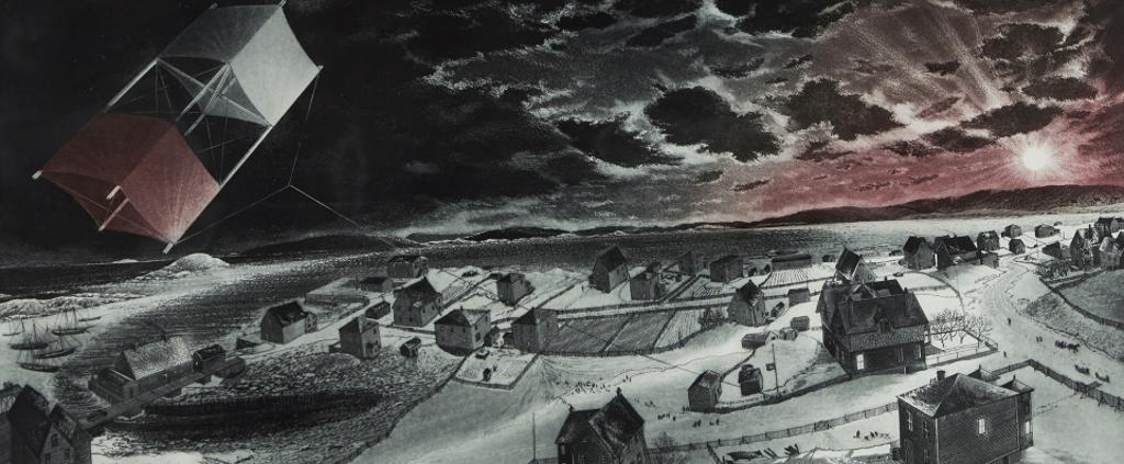 David Lloyd Blackwood (1941-2022) - Uncle Cluny's Kite over Wesleyville