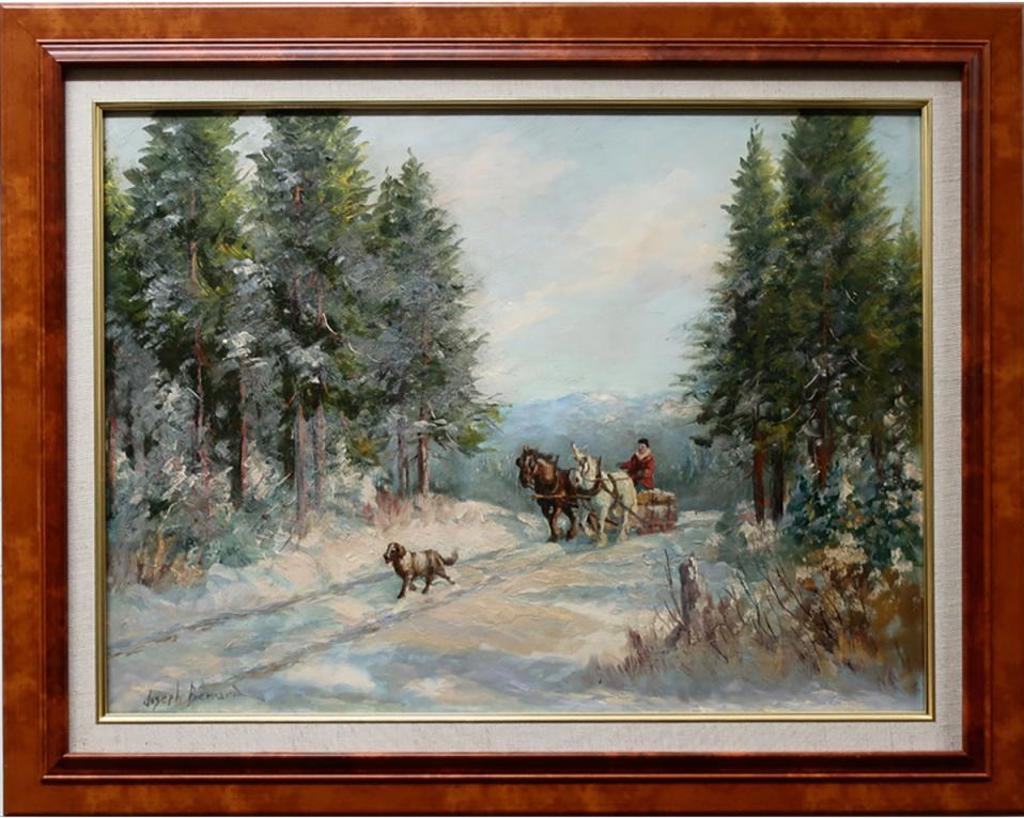 Joseph Bernard - Untitled (Hauling Logs With My Dog)