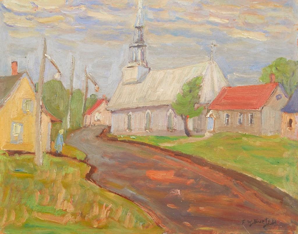 Ralph Wallace Burton (1905-1983) - Church at Beaumont, Que.