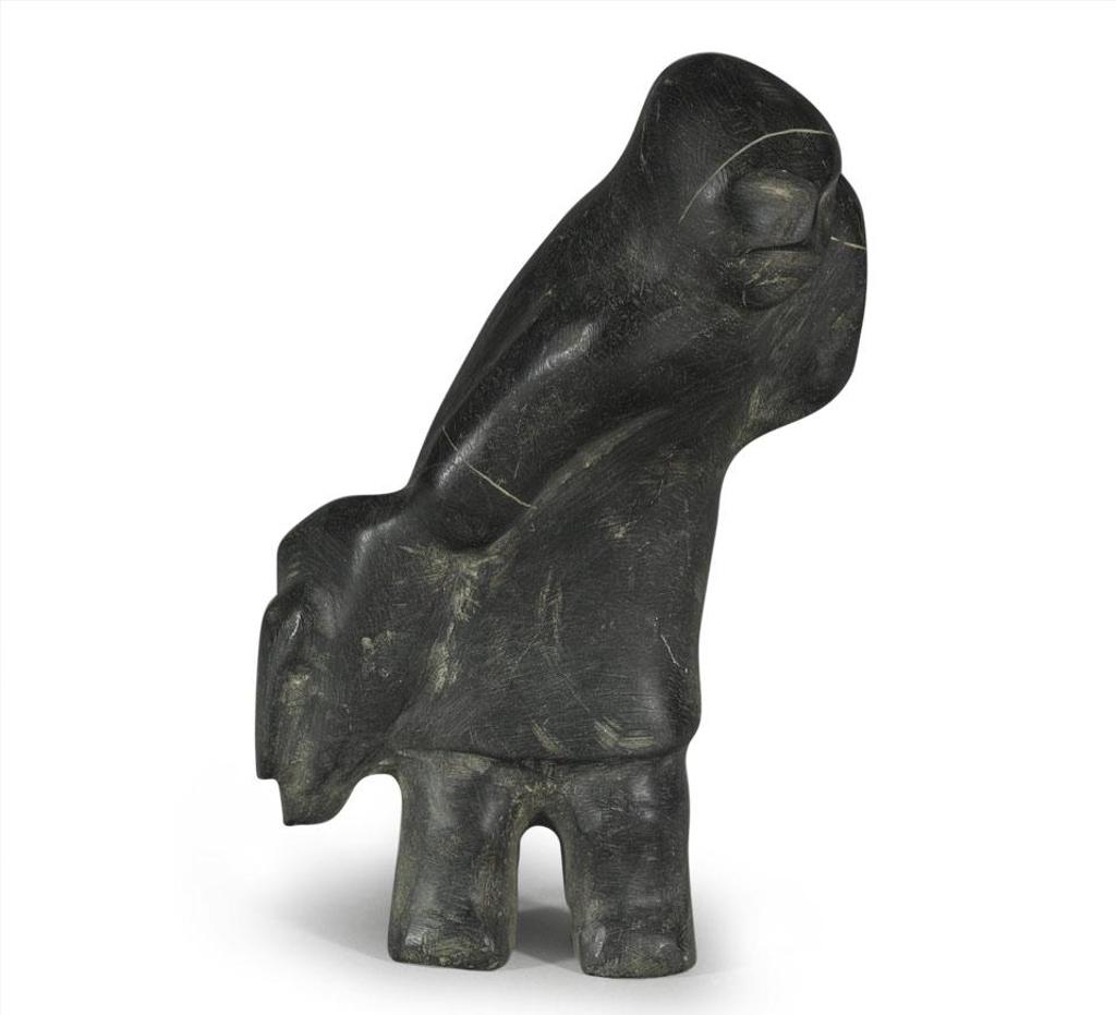 Barnabus Arnasungaaq (1924-2017) - Figure Holding Goose By The Neck