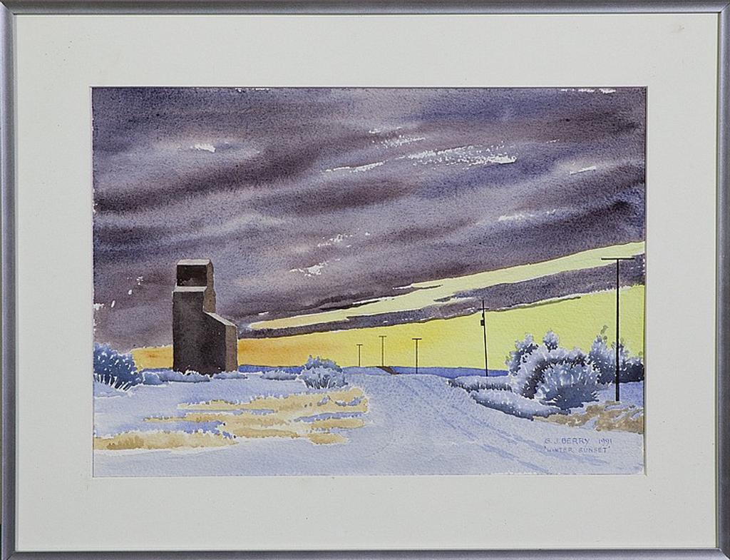 George J. Berry (1921-2005) - Winter Sunset
