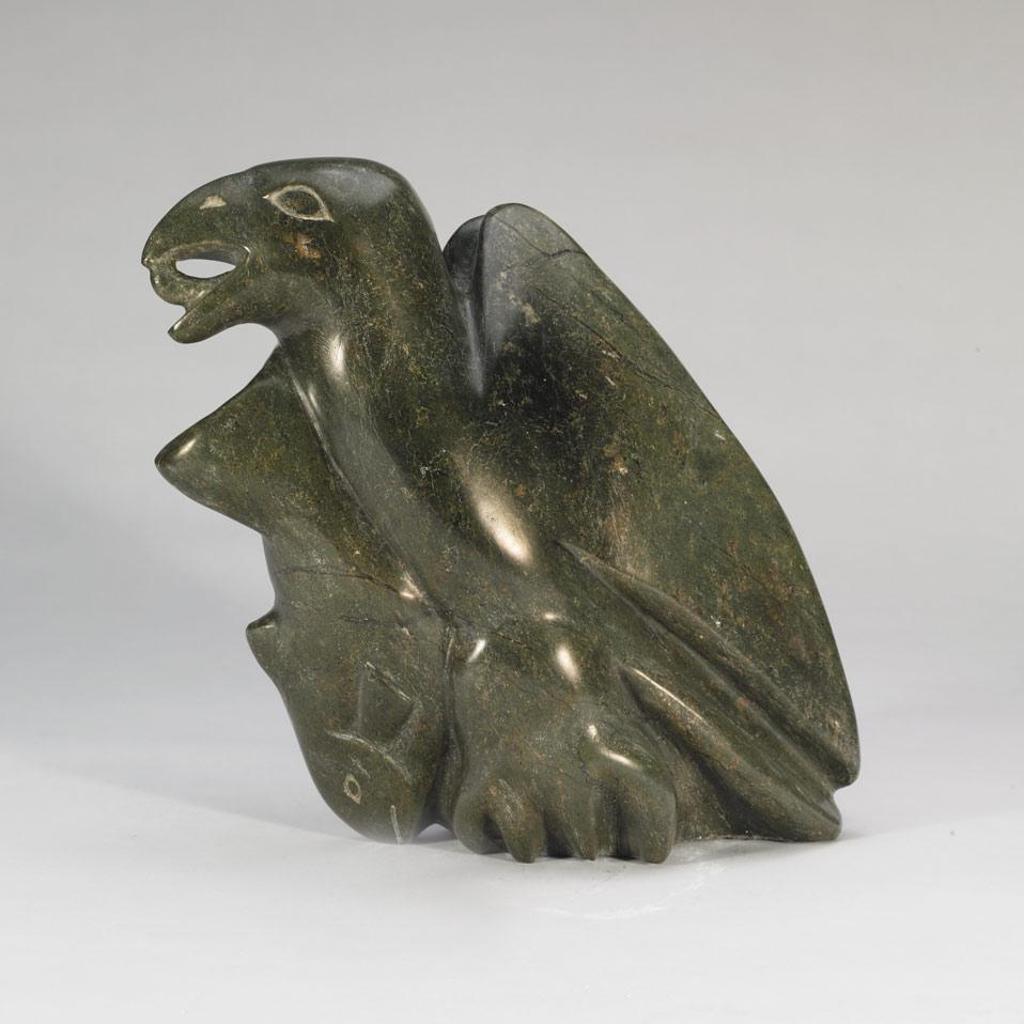 Kenojuak Ashevak (1927-2013) - Hawk And Fish