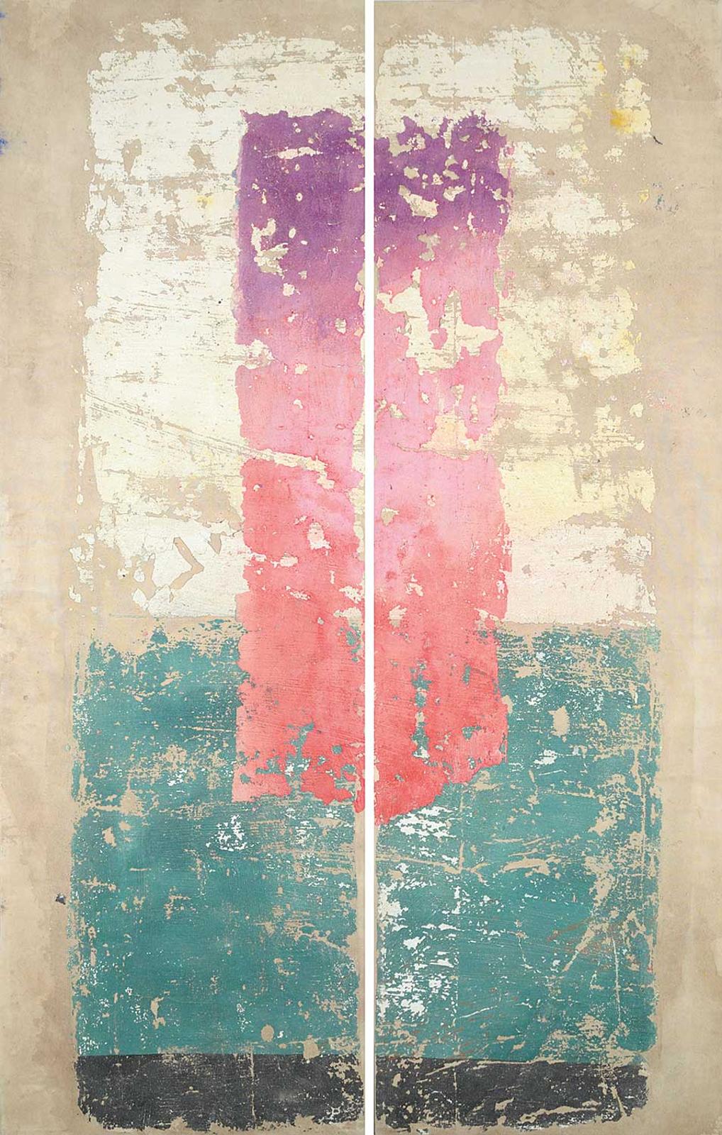 Franco Ciarlo - Untitled - Purple and Green Fresco