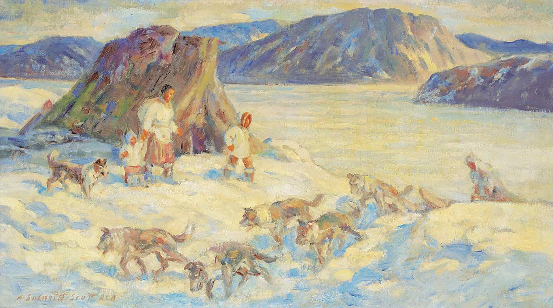 Adam Sherriff Scott (1887-1980) - Returning Home, Baffin Islands
