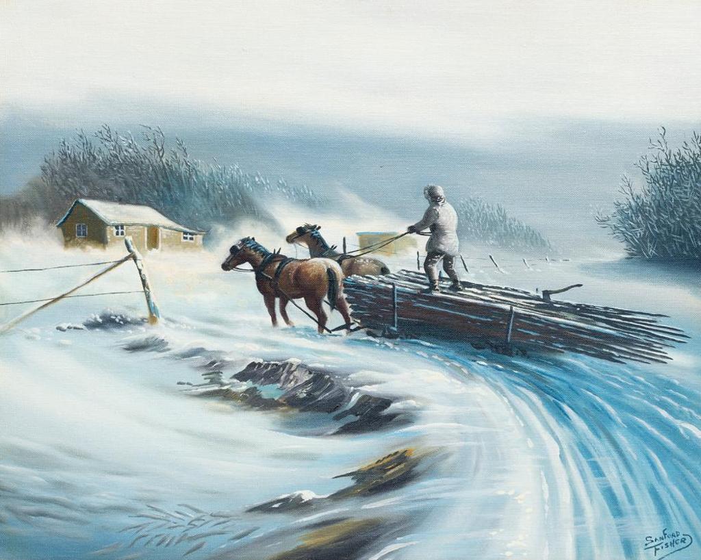 Sanford Fisher (1927-1988) - Untitled - Going Home