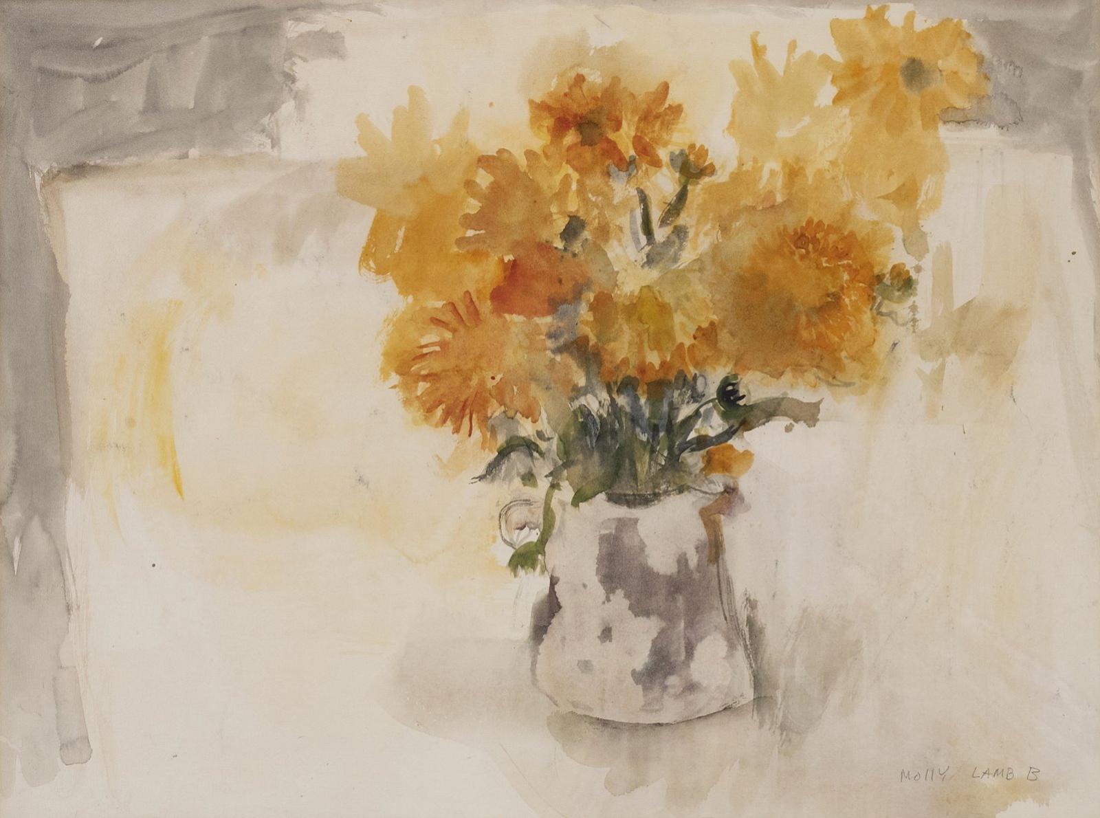 Molly Joan Lamb Bobak (1922-2014) - Marigolds