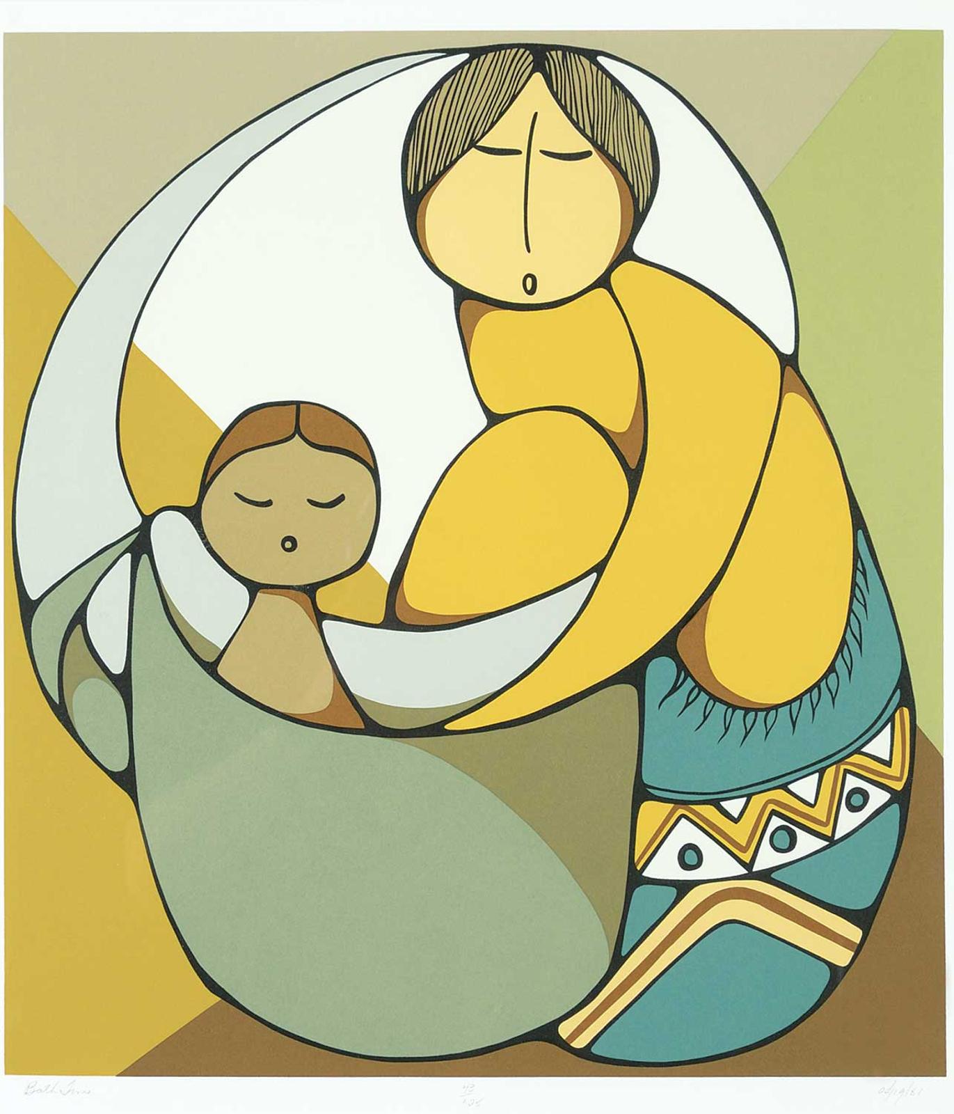 Daphne Odjig (1919-2016) - Bathtime #43/125