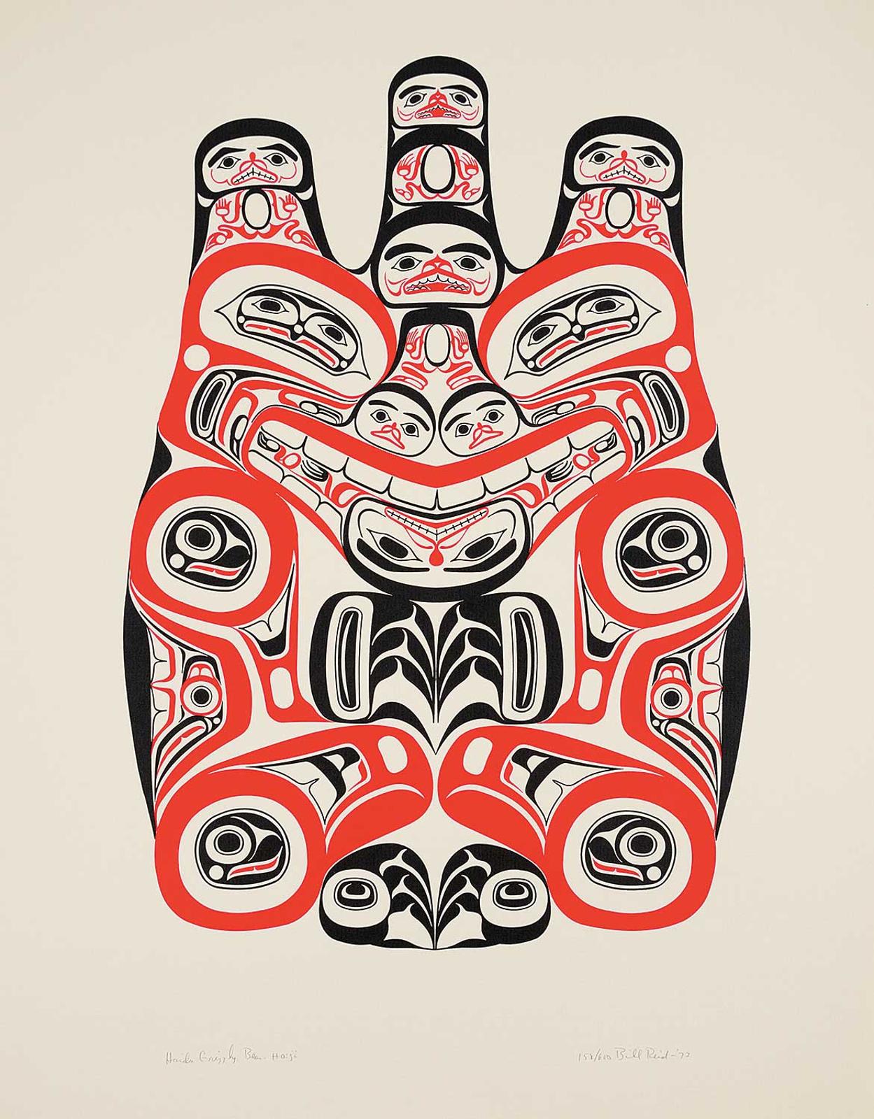 Bill (William) Ronald Reid (1920-1998) - Haida Grizzly [Bear]  #158/600