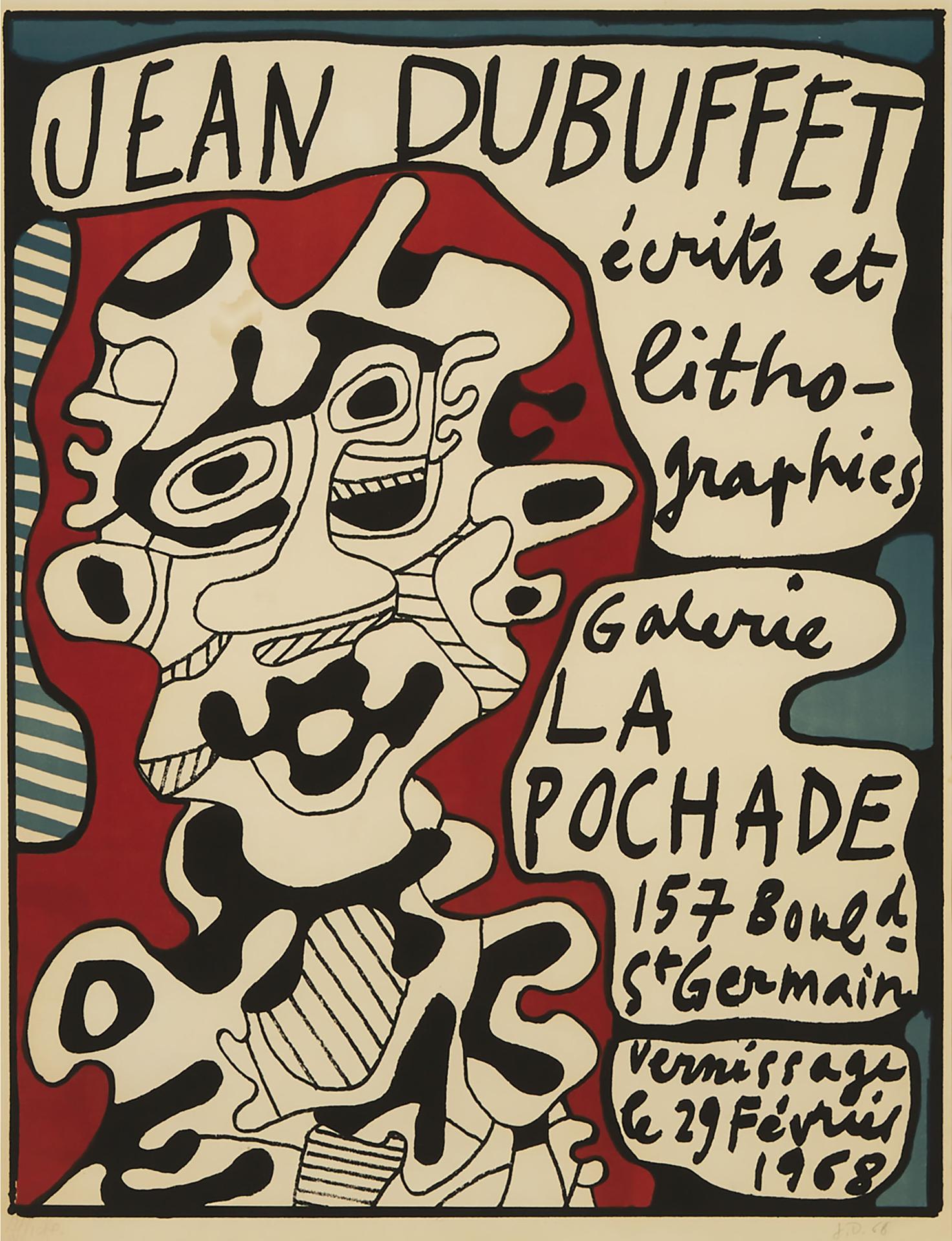 Jean Dubuffet (1901-1985) - AFFICHE, 1968  [WEBEL, 1091]