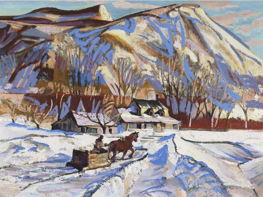 Albert Edward Cloutier (1902-1965) - L’Hiver A St. Hilare, Mars, 1962