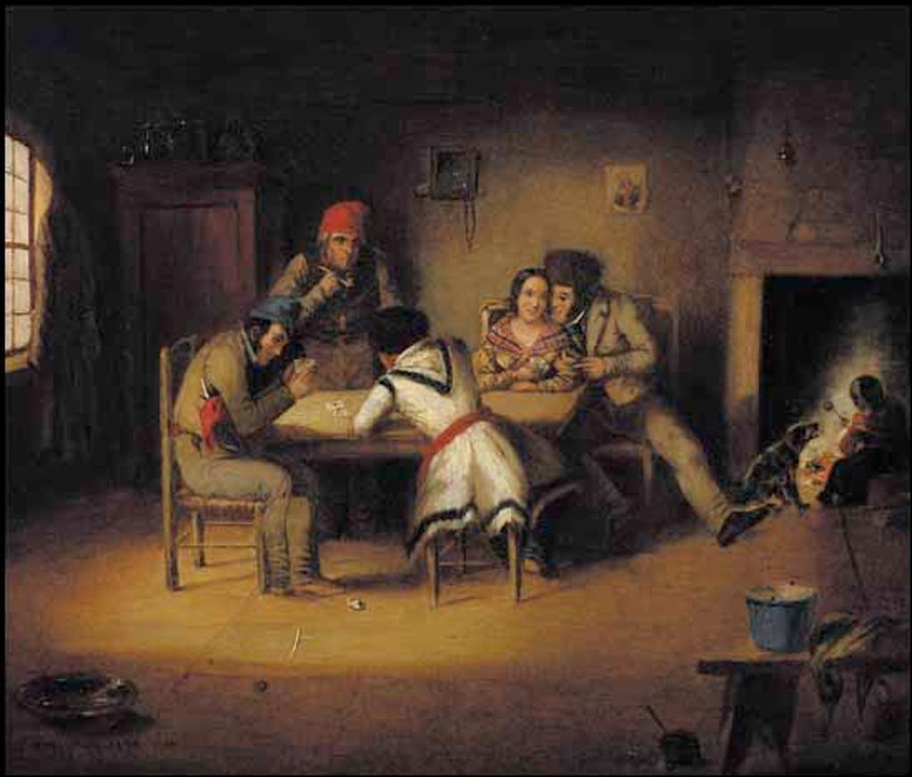 Cornelius David Krieghoff (1815-1872) - The Artist and His Friends