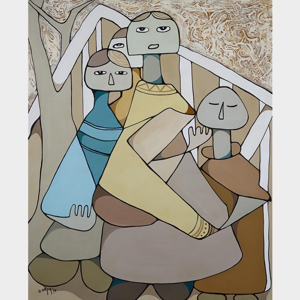 Daphne Odjig (1919-2016) - The Four Of Us