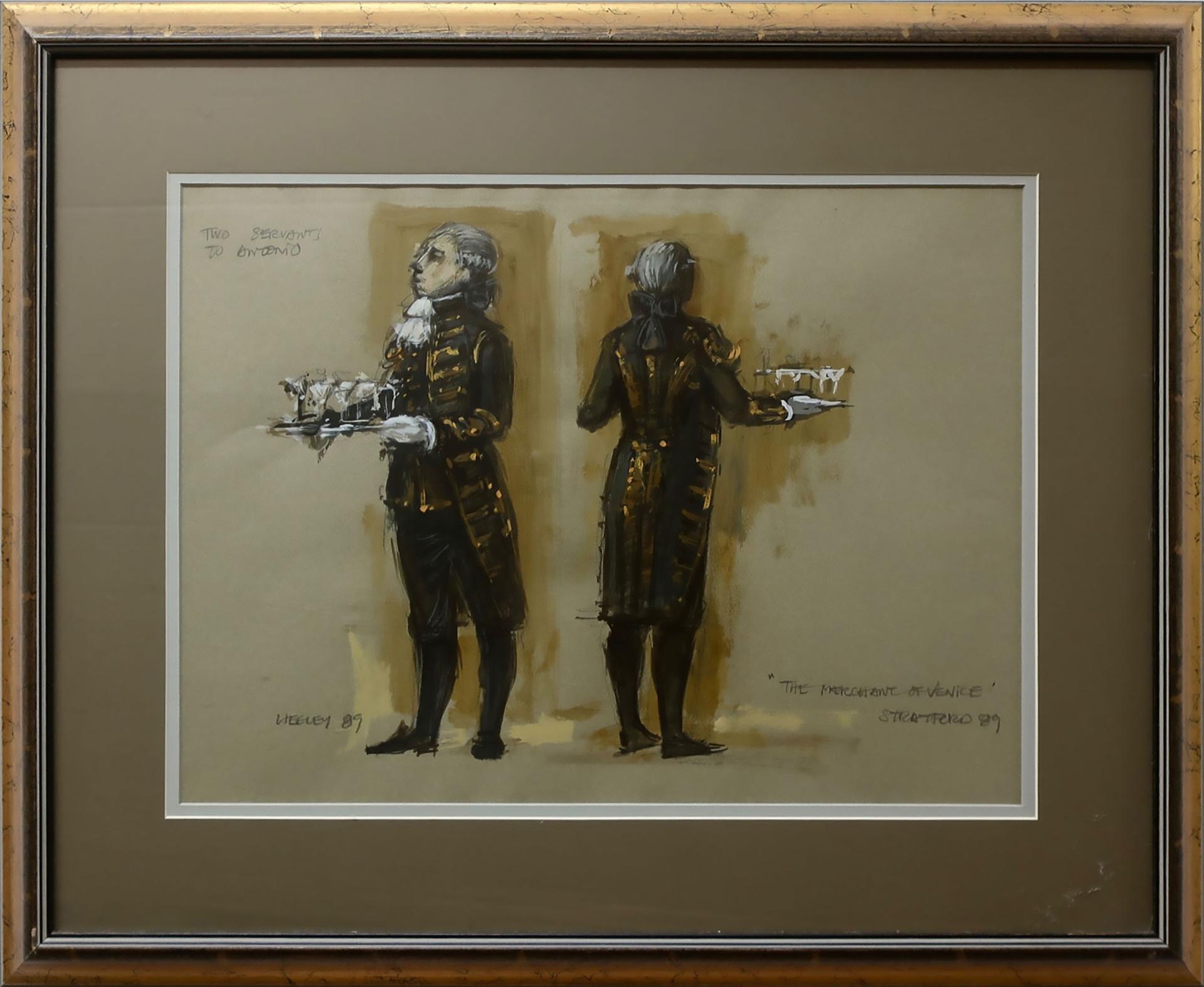 Desmond Heeley (1931-2016) - Two Servants To Antonio (The Merchant Of Venice - Stratford '89)