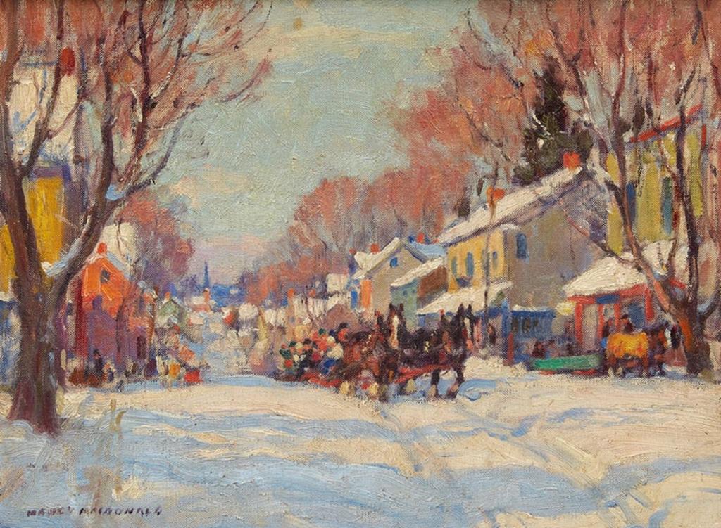 Manly Edward MacDonald (1889-1971) - Sleigh Ride Through Town