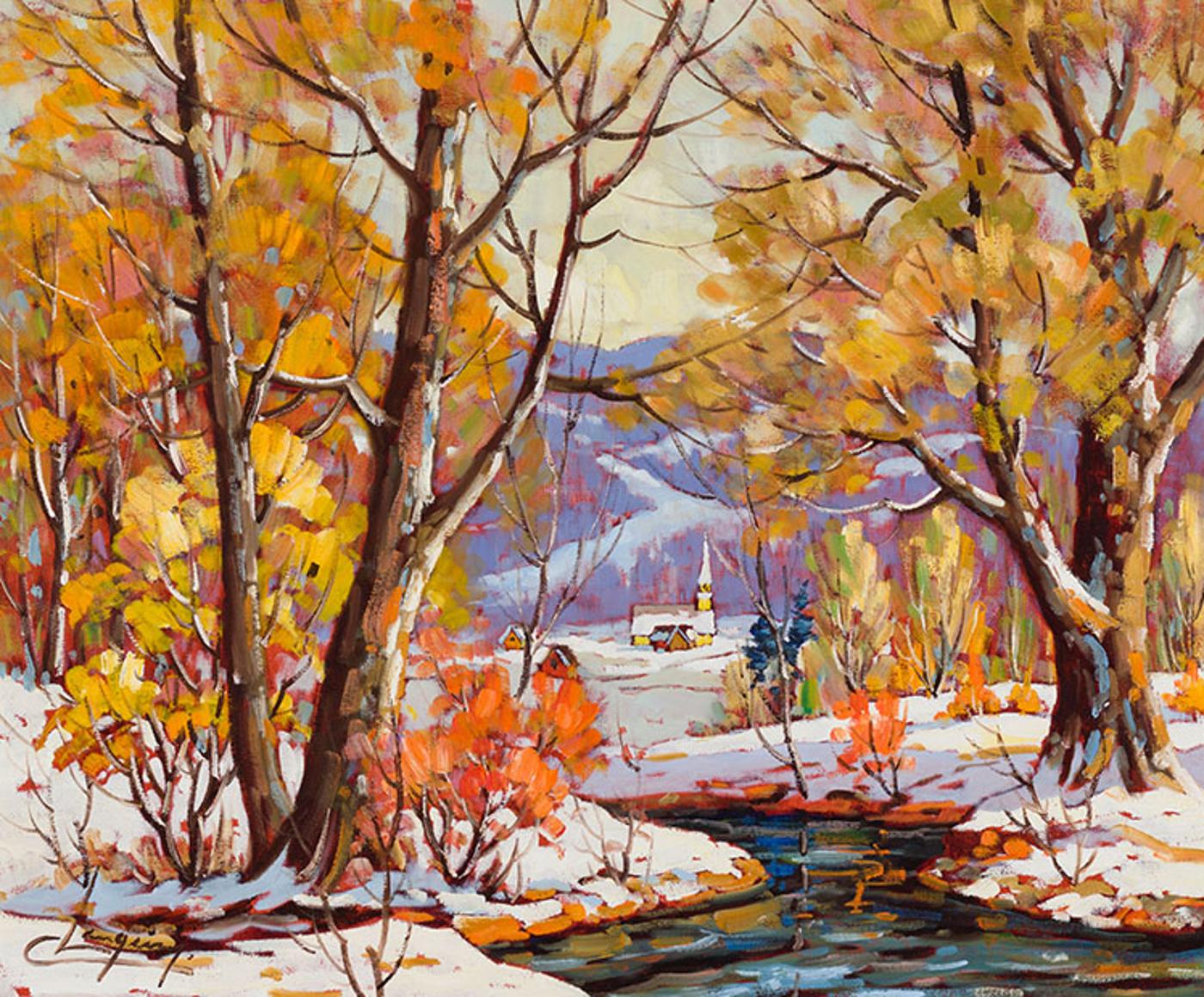 Claude Langevin (1942-2024) - Ruisseau en automne