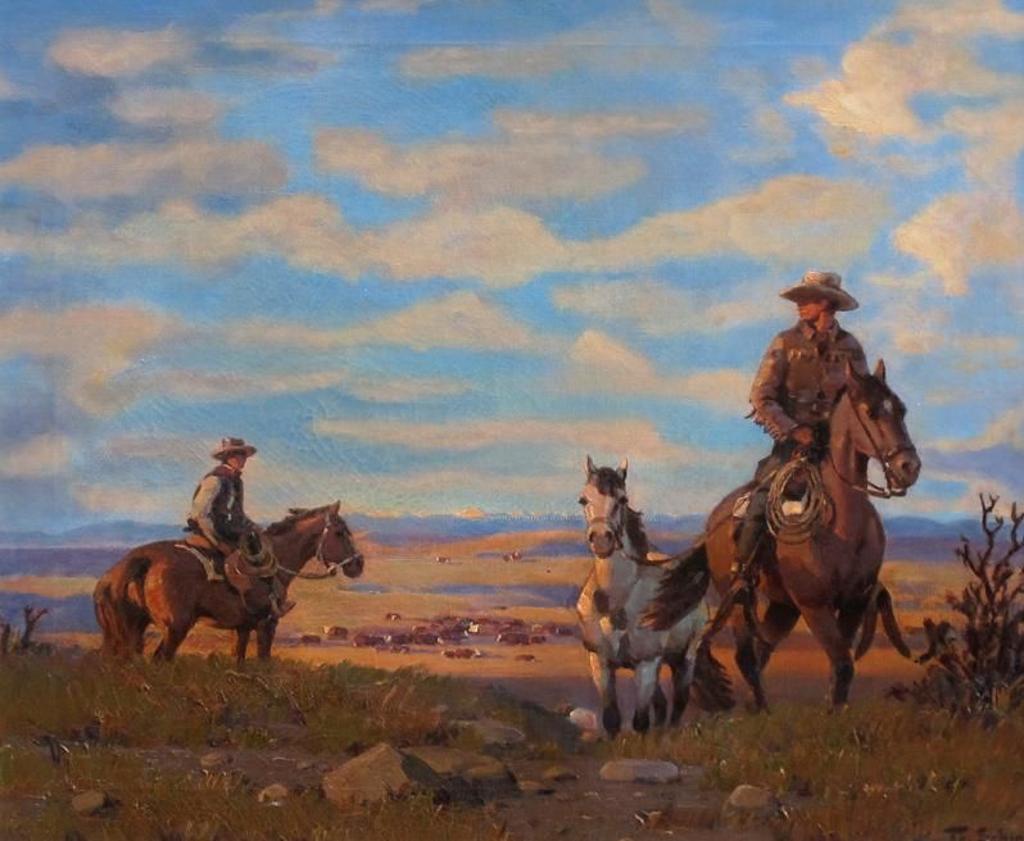 Theodor Marie Ted Schintz (1904-1975) - Tall In The Saddle