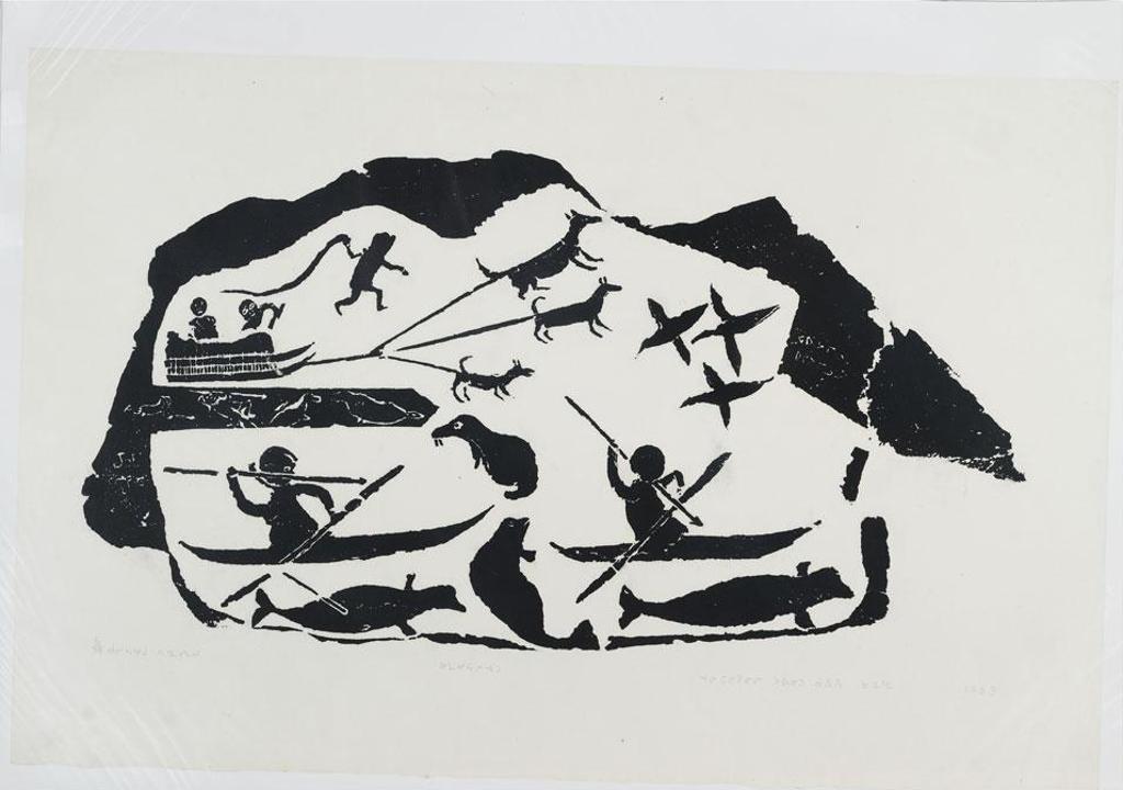 Joe Talirunili (1893-1976) - Walrus Hunting From Kayak