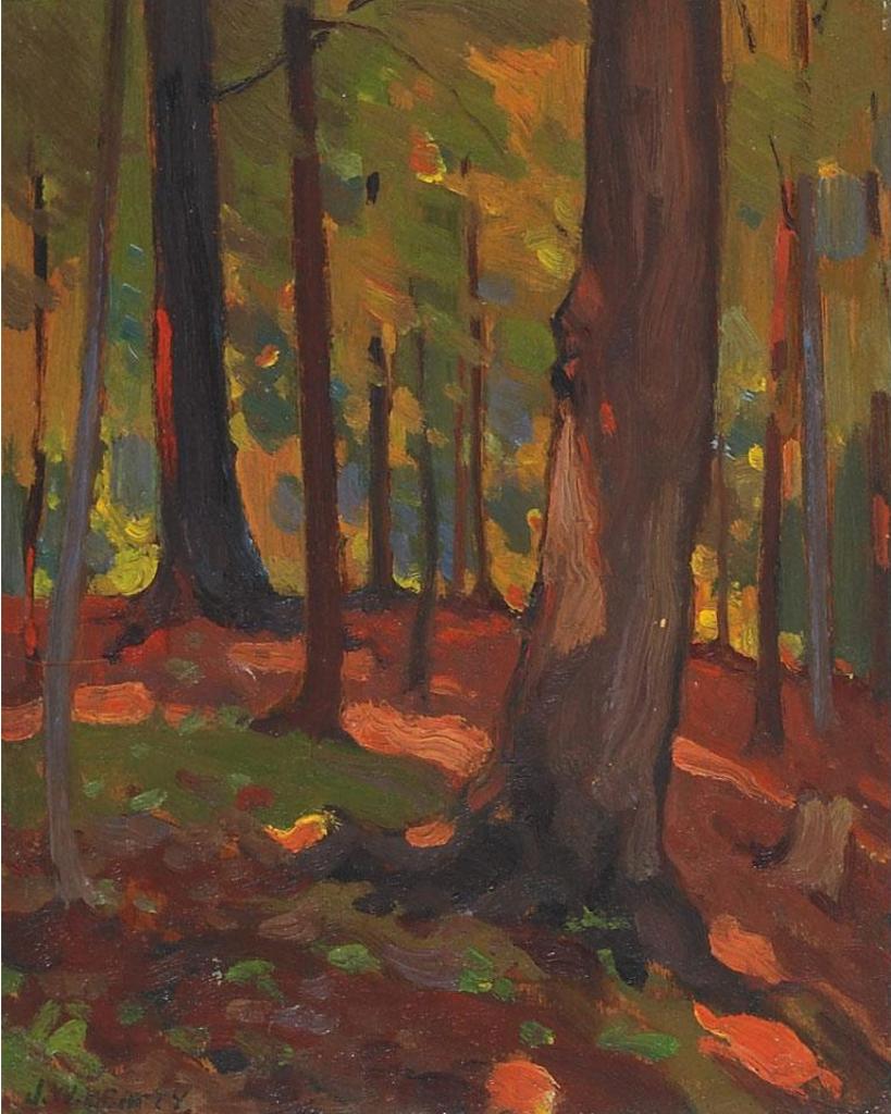 John William (J.W.) Beatty (1869-1941) - Woodland Interior