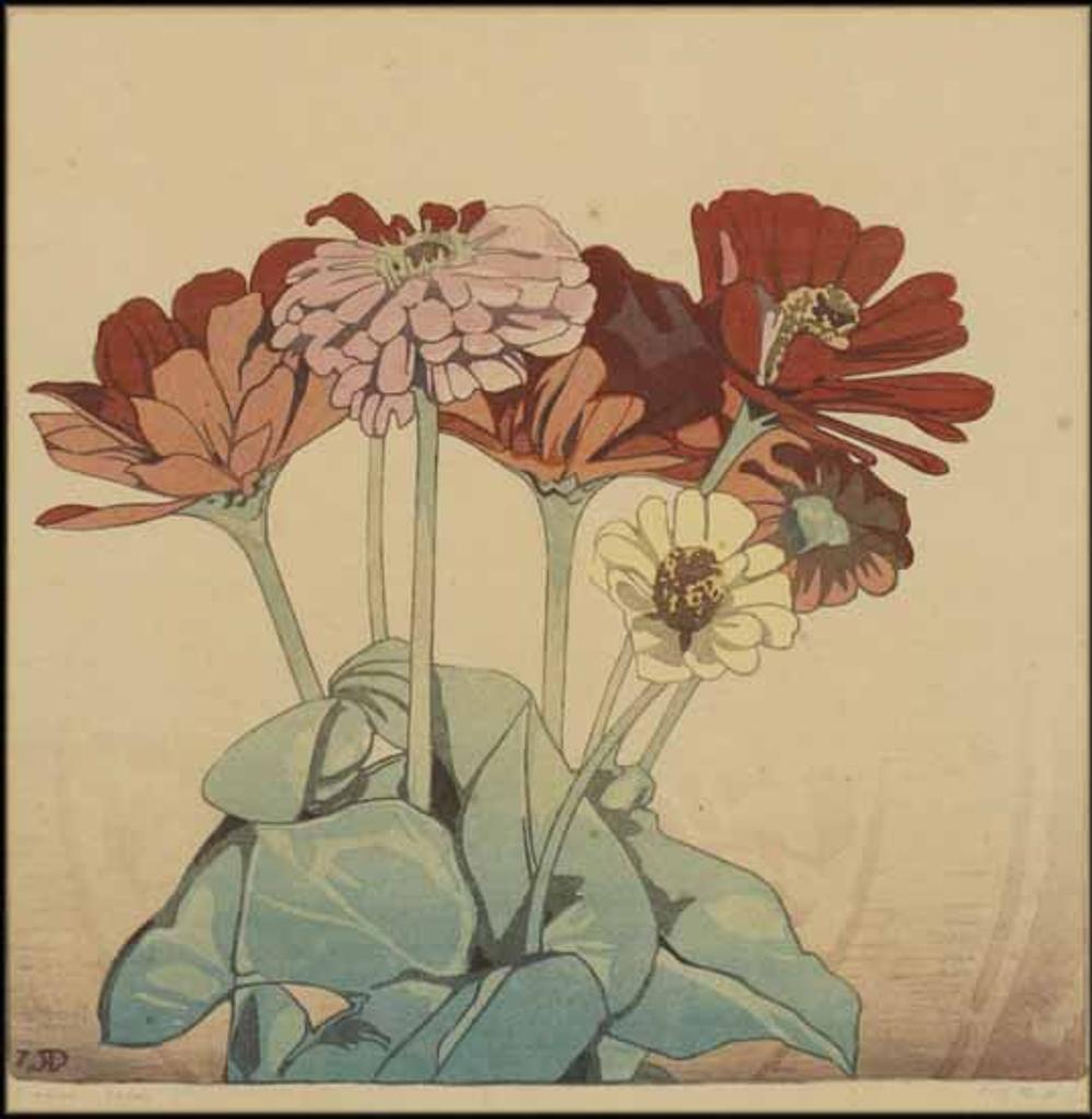 Walter Joseph (W.J.) Phillips (1884-1963) - Zinnias