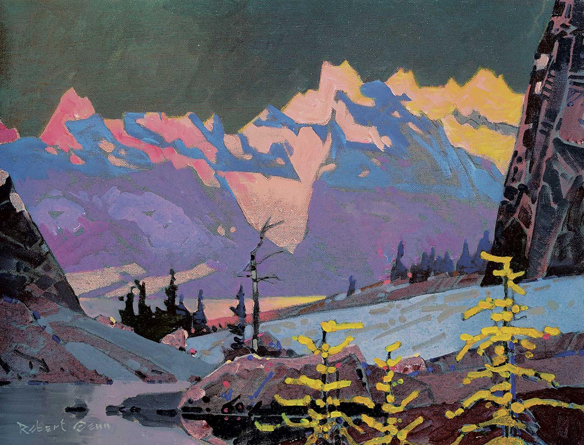 Robert Douglas Genn (1936-2014) - Alpenglow from Rocky Point Ridge, Bugaboos