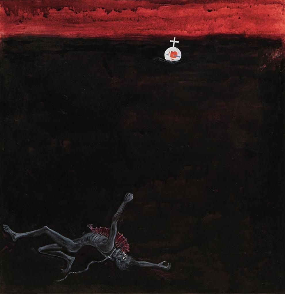 William Kurelek (1927-1977) - Judas in Hell
