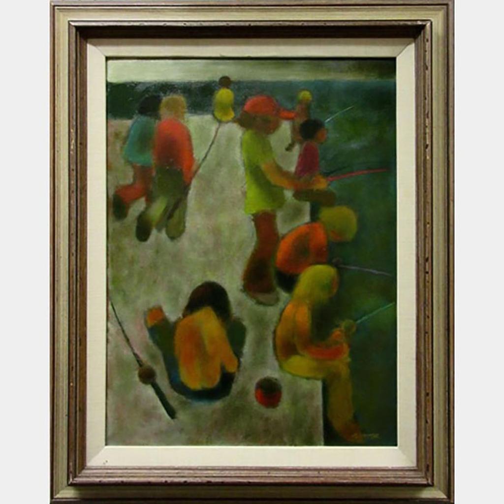 William Arthur Winter (1909-1996) - Boys Fishing