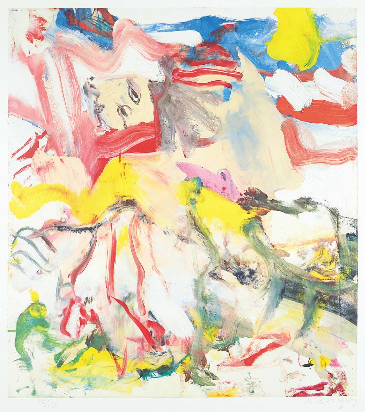 Willem de Kooning (1904-1997) - Untitled - Figures and Landscape #14/100