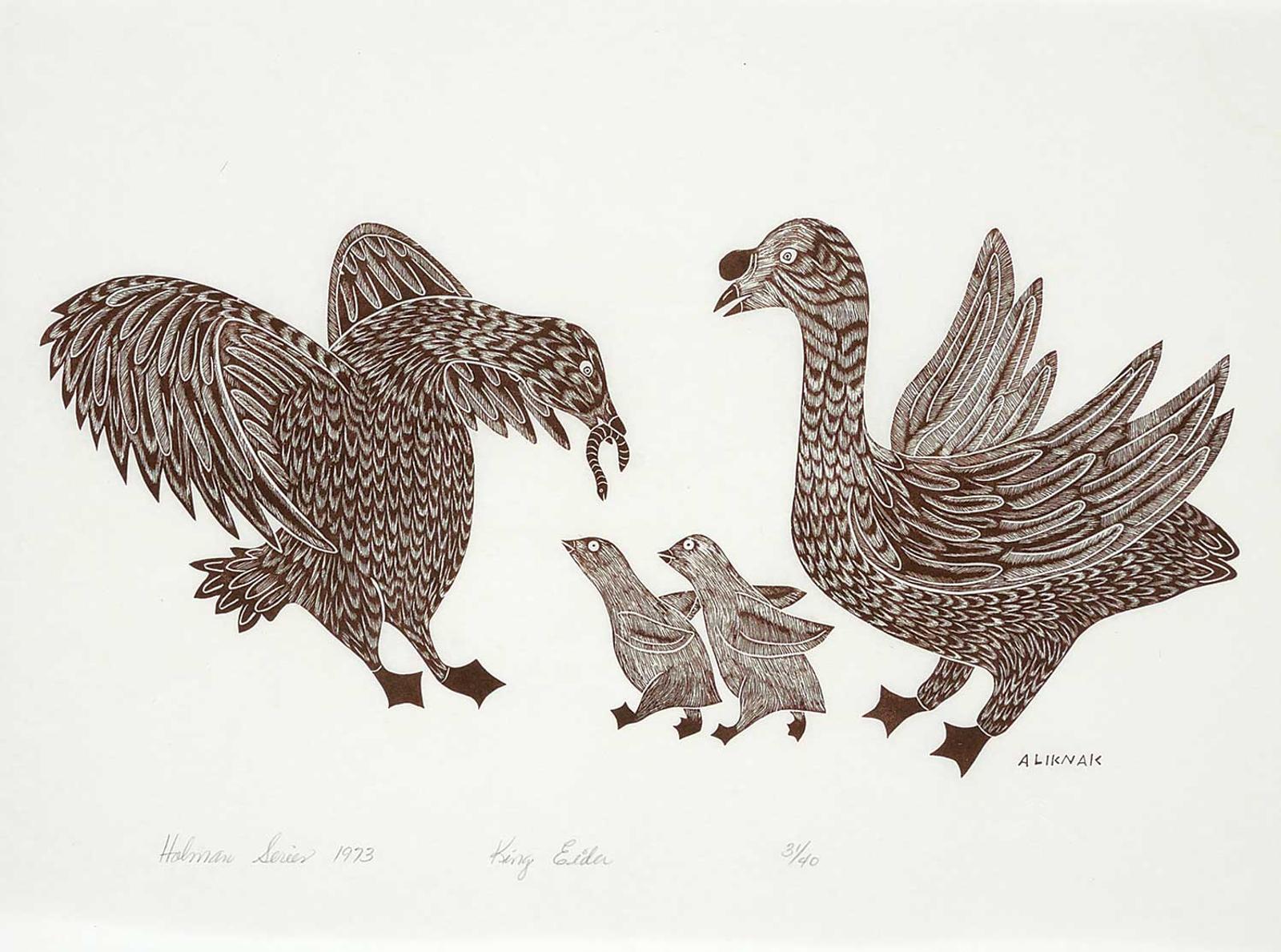 Peter Aliknak (1928-1992) - King Eider  #31/40