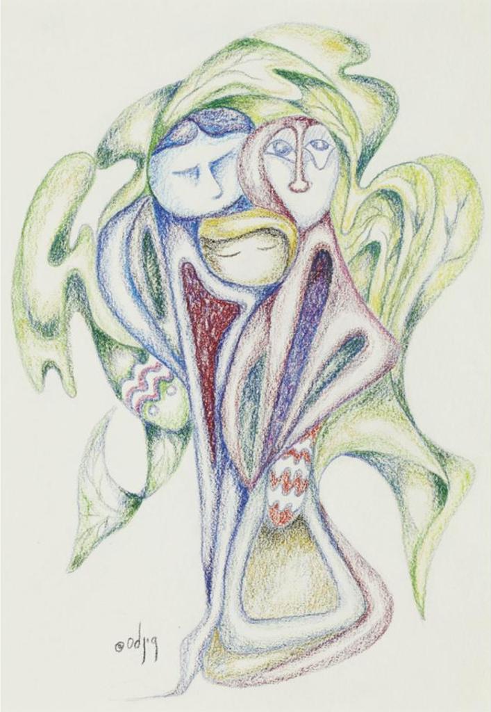 Daphne Odjig (1919-2016) - Morning Glories