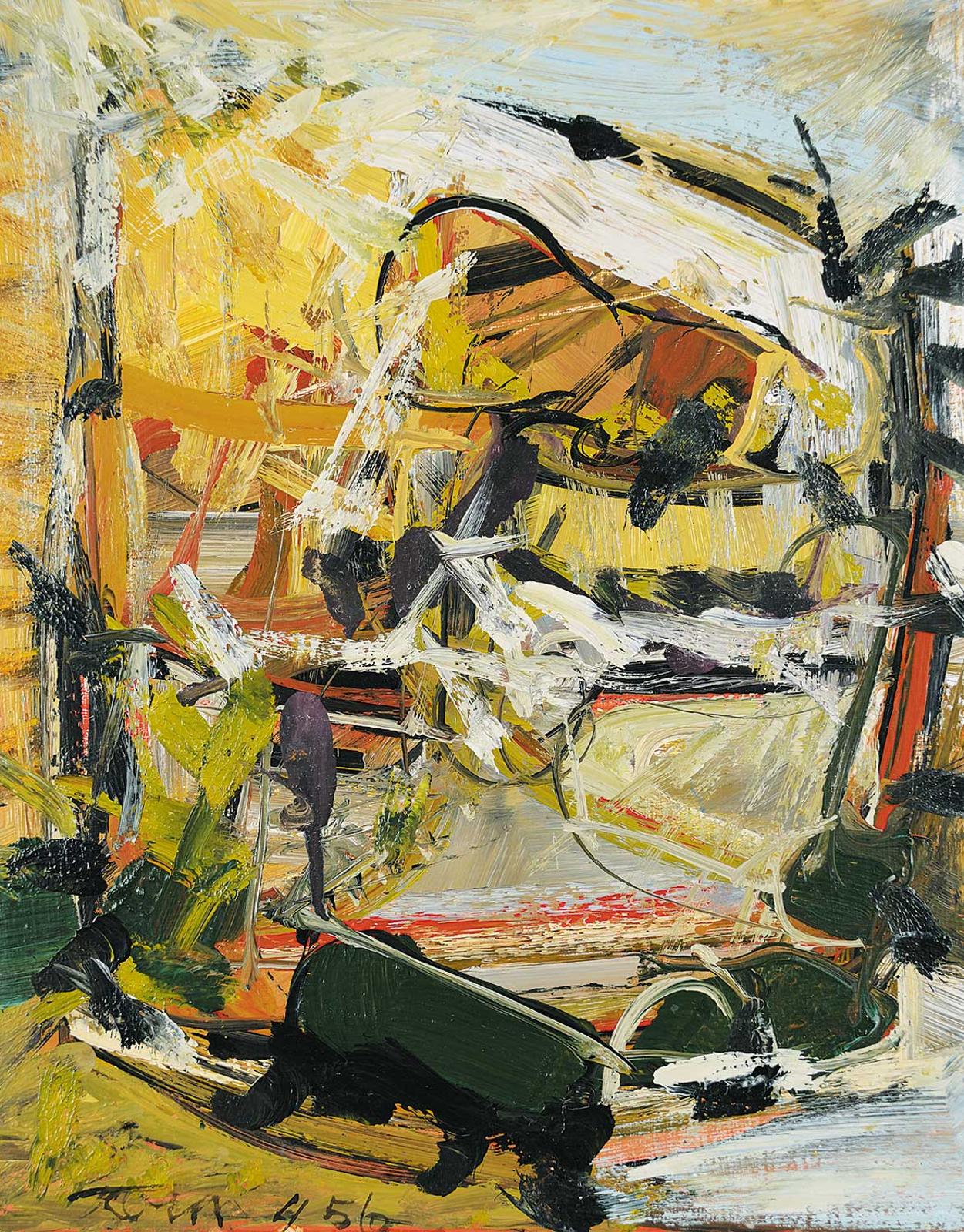 Harold Barling Town (1924-1990) - Untitled - Composition 4 '56