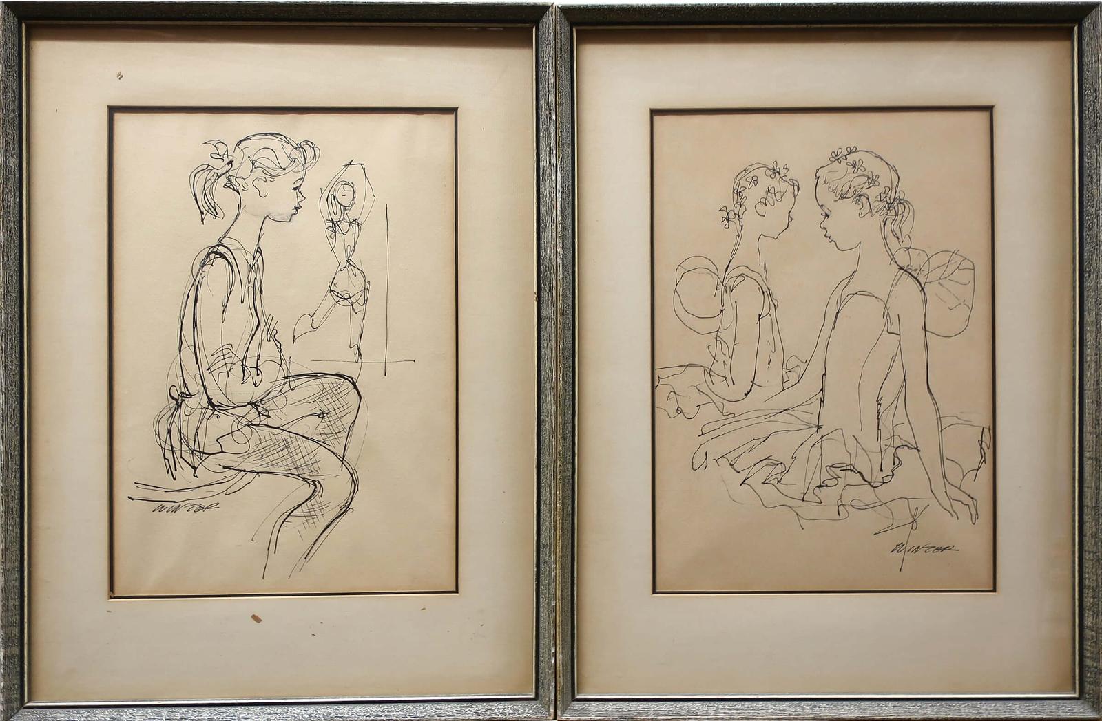 William Arthur Winter (1909-1996) - Practice; Dancers