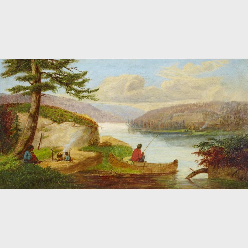 George Hart Hughes (1841-1921) - Scene On Ottawa River, Near Lake Of Two Mountains, Back Of Montreal