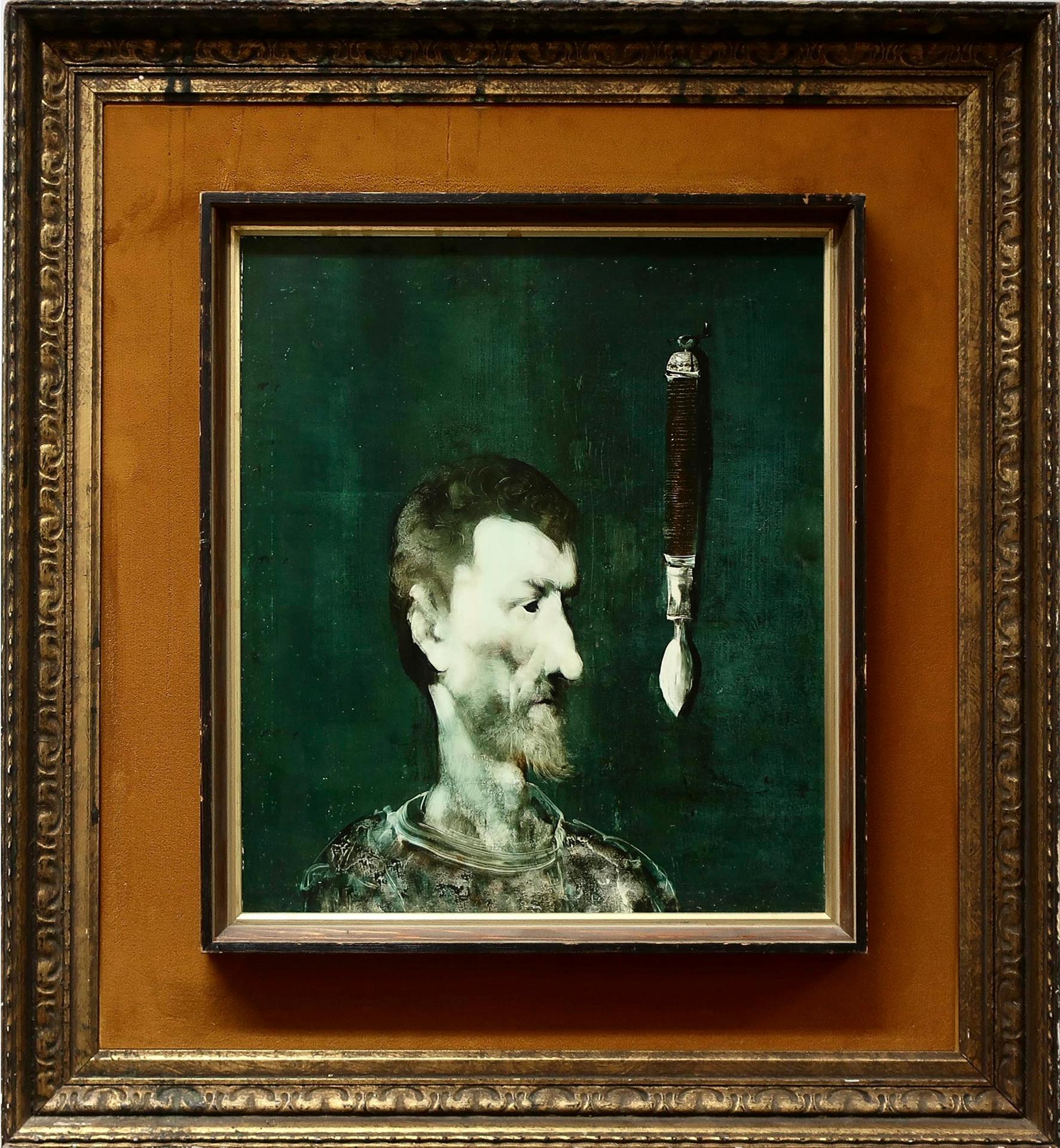 Endre Szasz (1926-2003) - Untitled (Man And Brush)