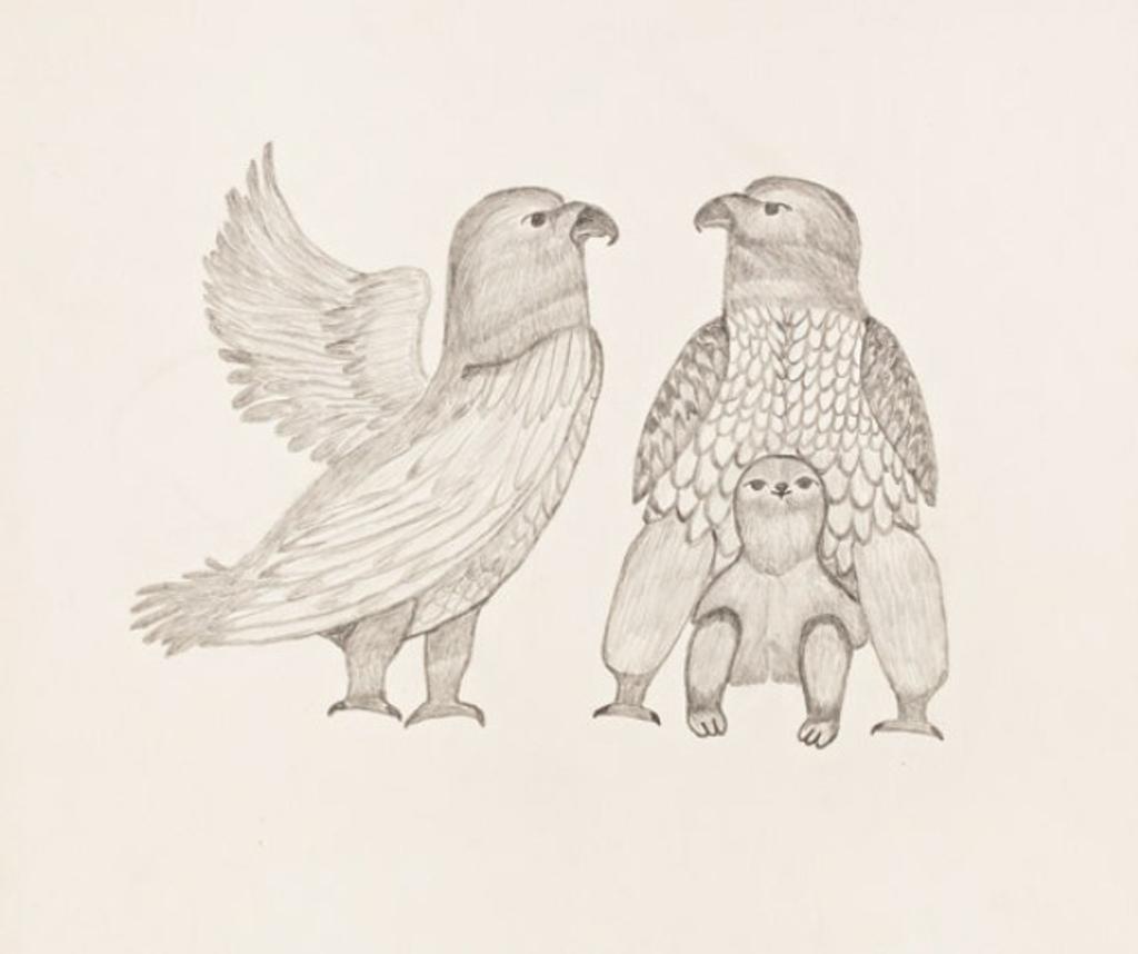 Ulayu Pingwartok (1904-1978) - Purchased by Charles Gimpel. Exhibited at Gimpel Fils Gallery, London, England