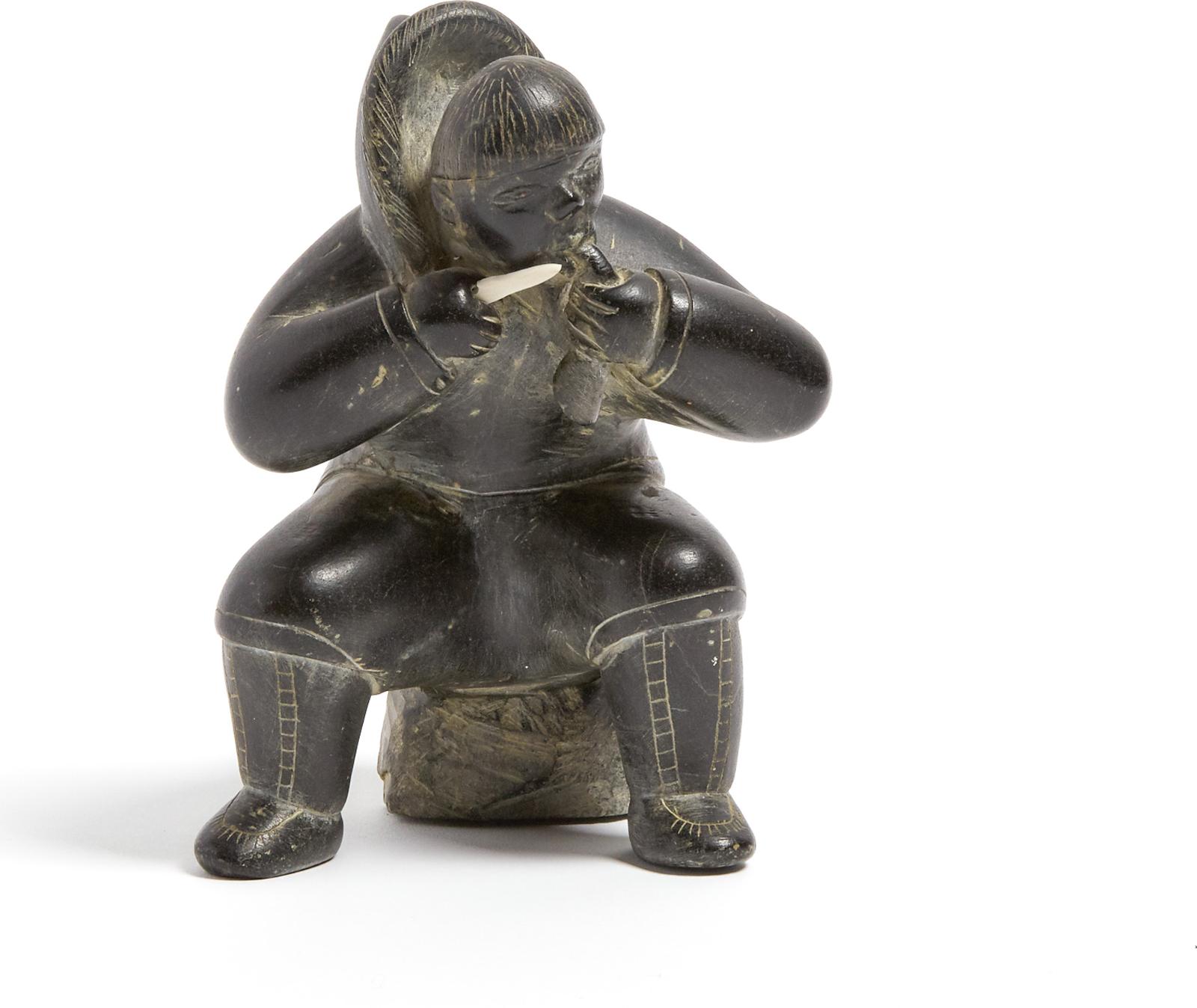 Zebedee Tattatuapik Enoogoo (1931) - Seated Hunter Eating