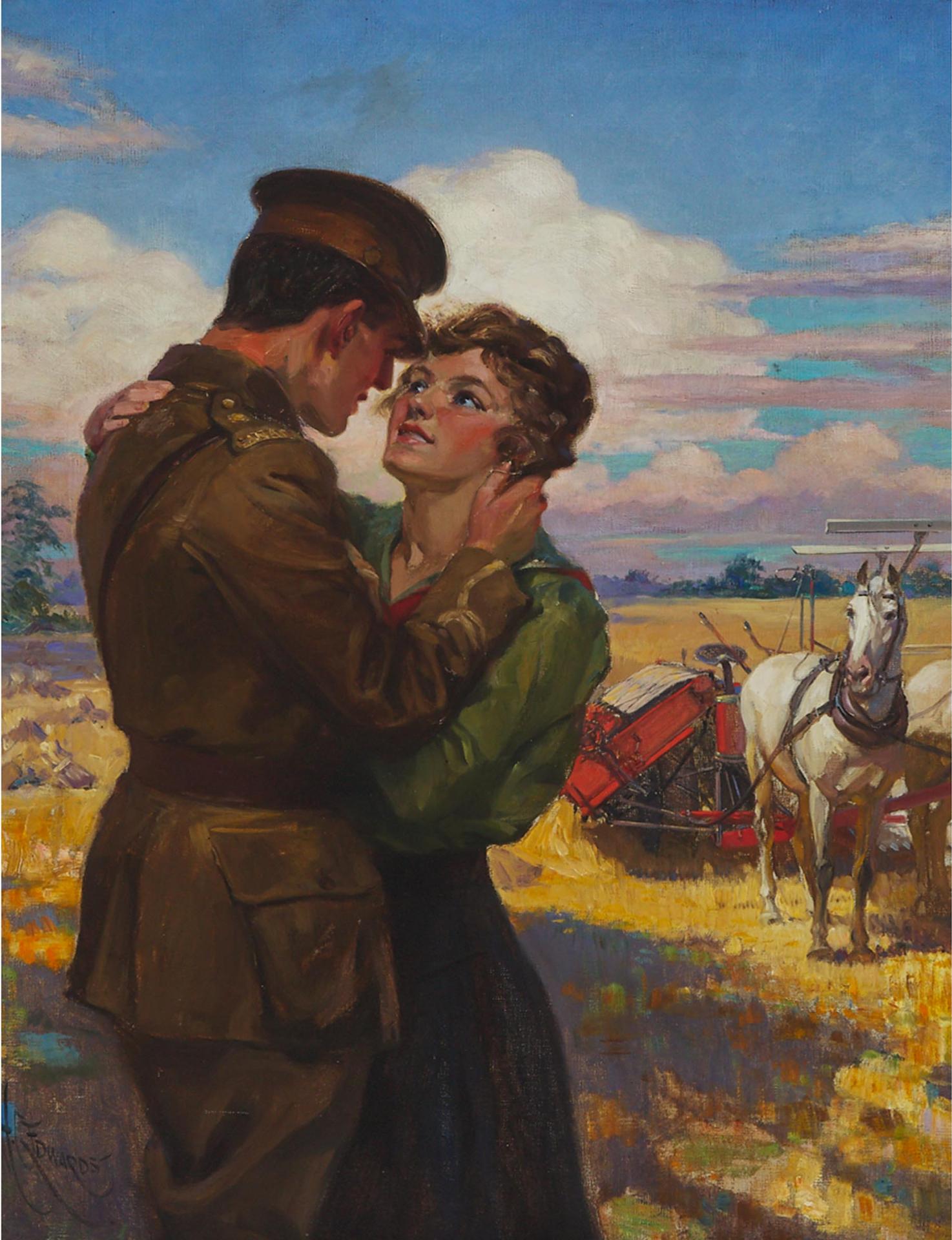 Harry C. Edwards (1868-1922) - Canadian Soldier Returning Home, Ca. 1917