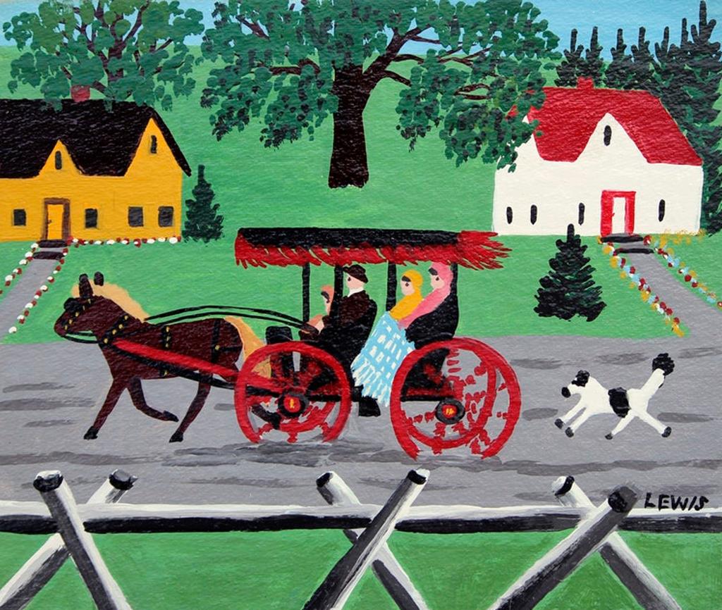 Maud Kathleen Lewis (1903-1970) - Carriage Ride Through Town