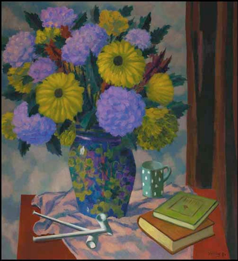 Jean-Philippe Dallaire (1916-1965) - Nature morte aux deux pipes