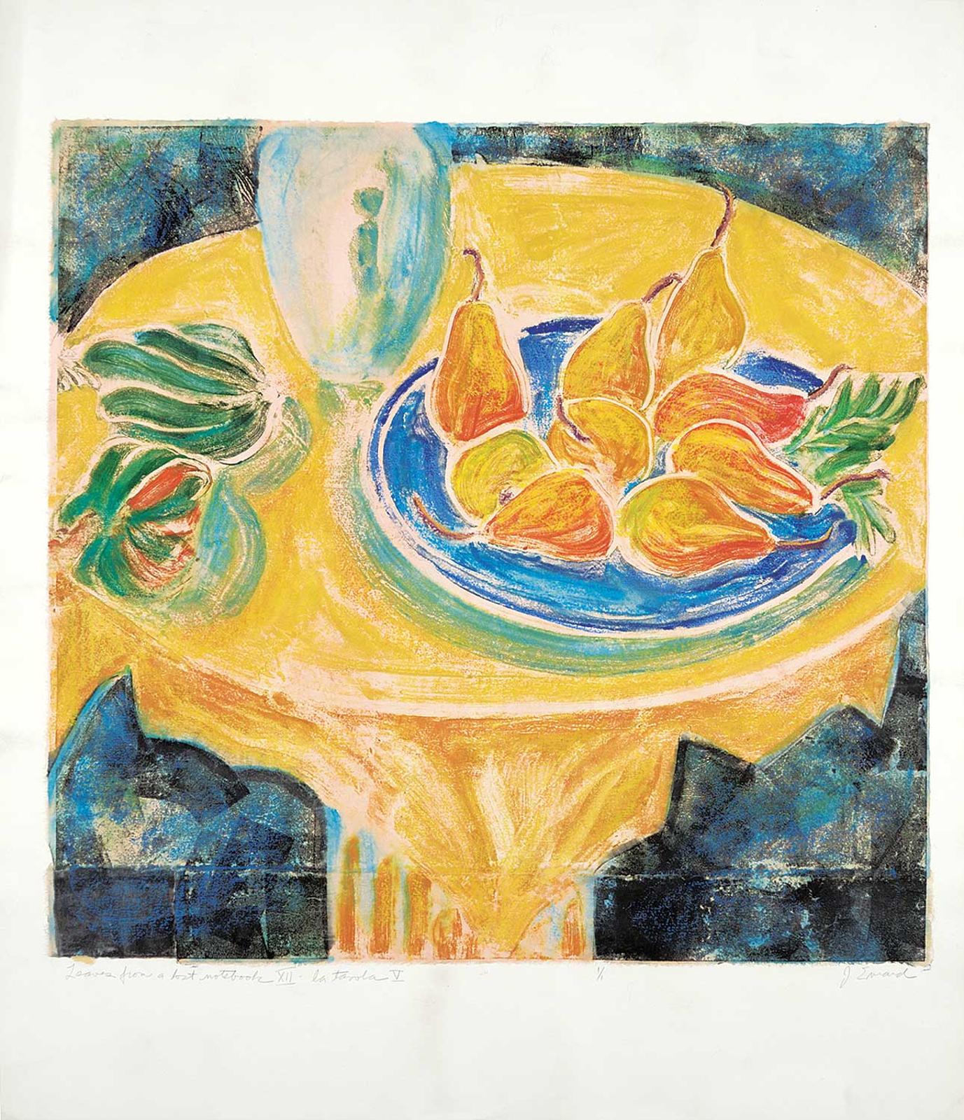 Jamie Evrard (1949) - Leaves from a Lost Notebook XII - La Tavola #1/1