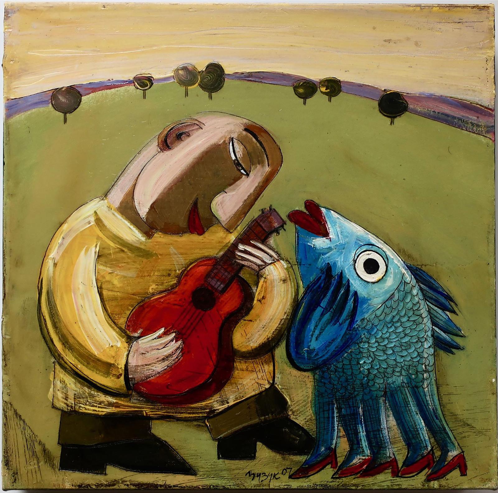 Roman Zuzuk (1961) - Untitled (Date On A Green Hill)