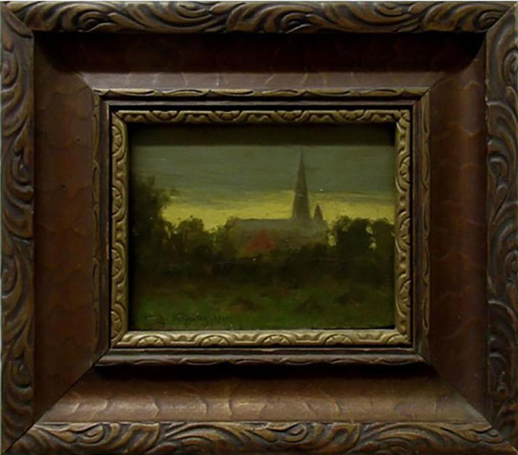 Elizabeth Annie Mcgilllivray Knowles (1866-1928) - Untitled (A Chapel View At Dusk)