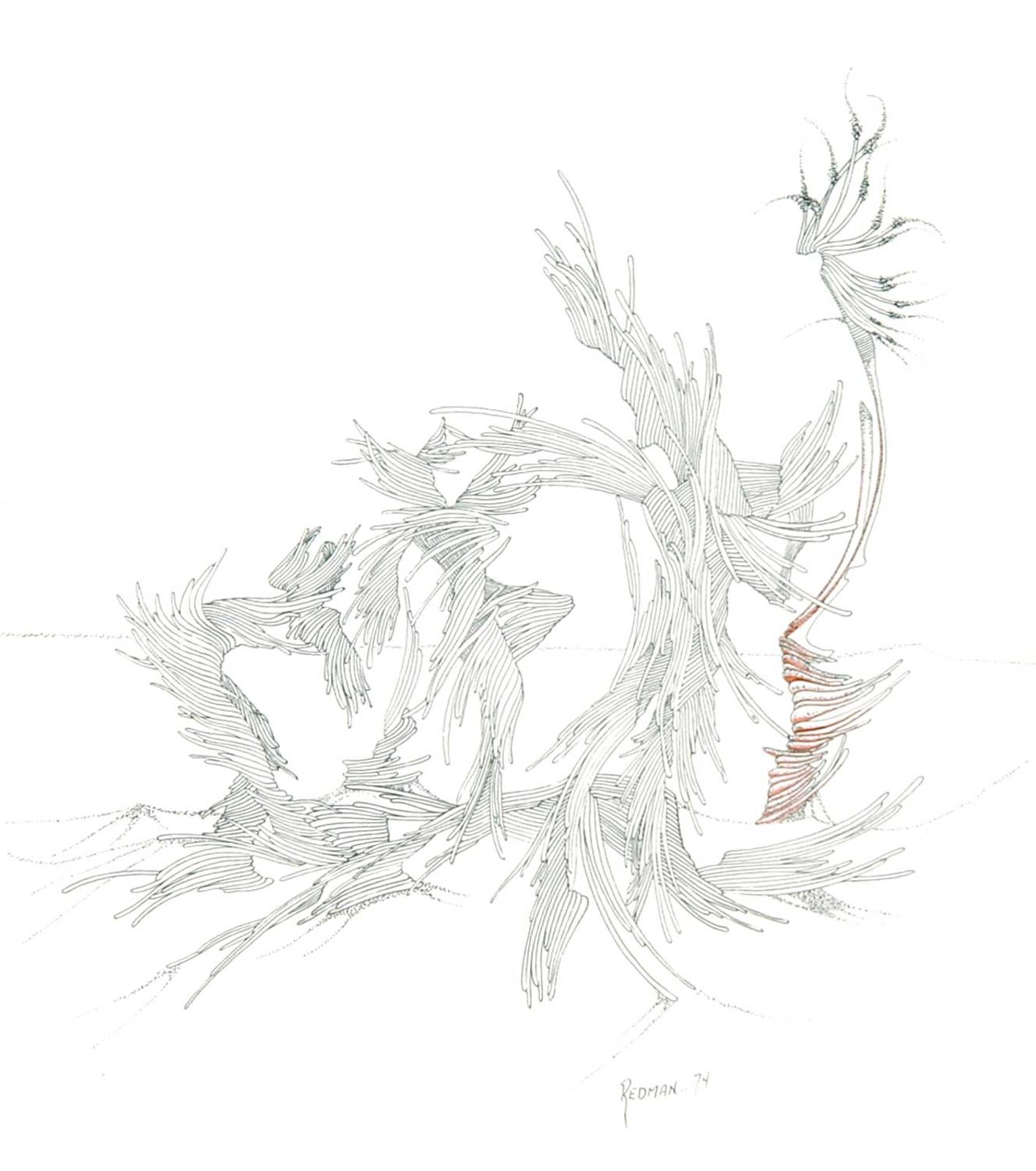 Alvin James Redman (1947) - Untitled - Surrealistic Trees