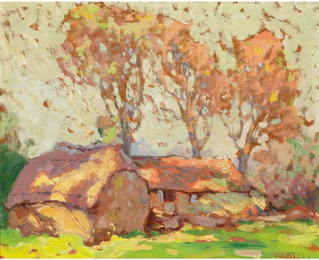 John William (J.W.) Beatty (1869-1941) - Cottage In Spring