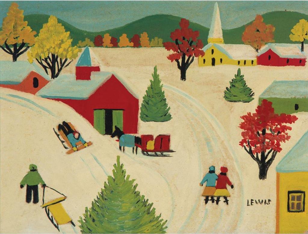 Maud Kathleen Lewis (1903-1970) - Toboganning