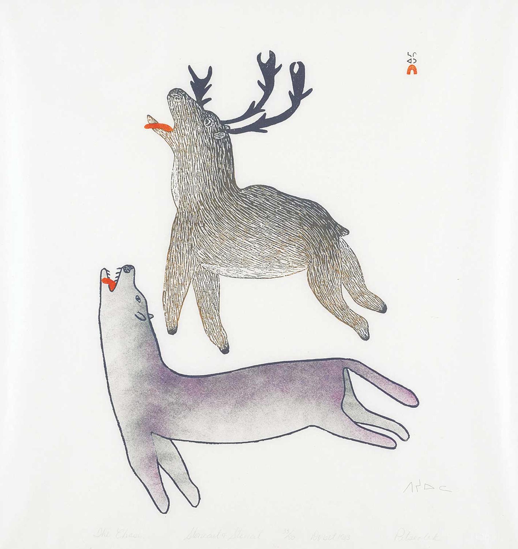 Pitseolak Ashoona (1904-1983) - The Chase #33/50