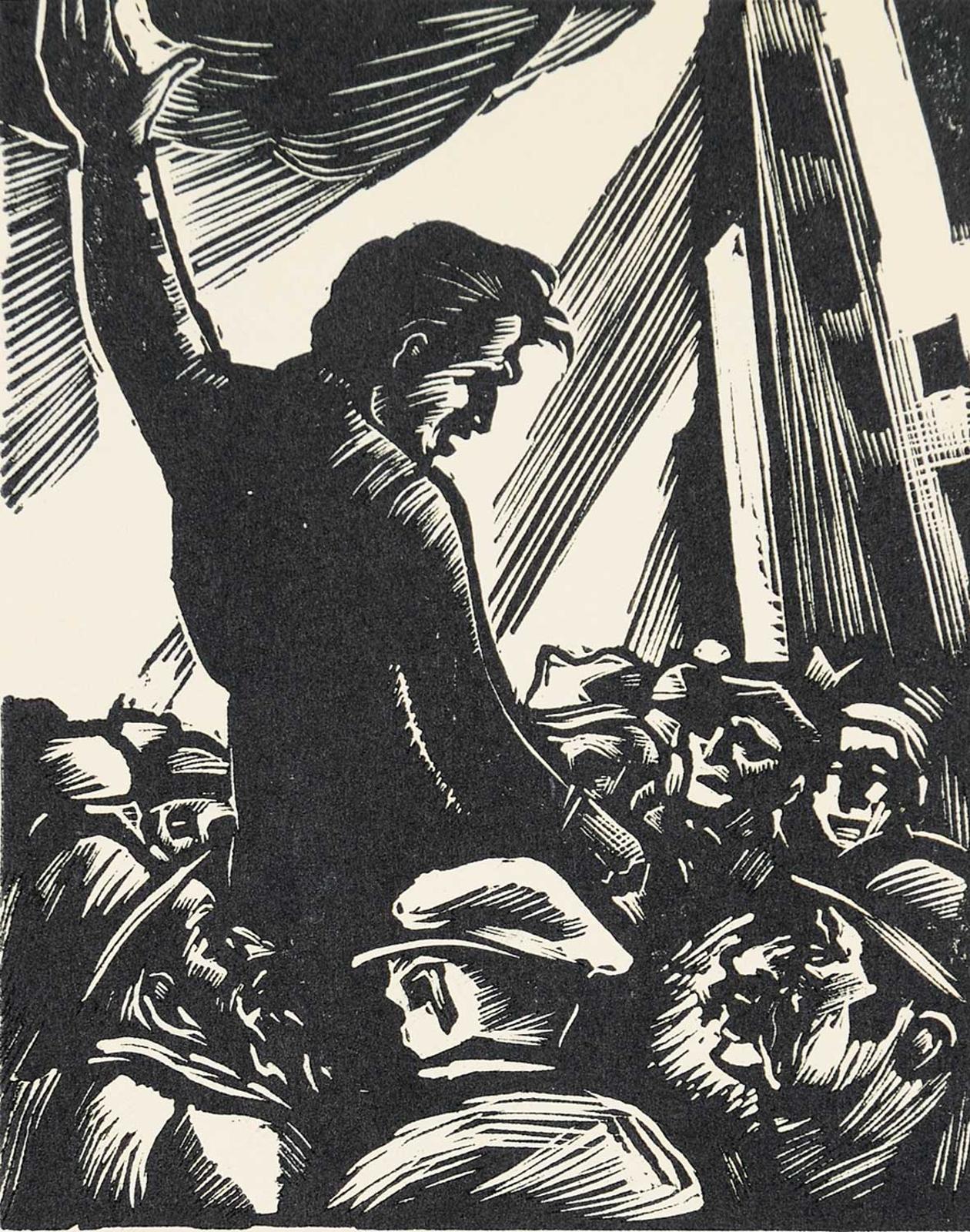 Howard Simon - Untitled - Preaching to the Masses