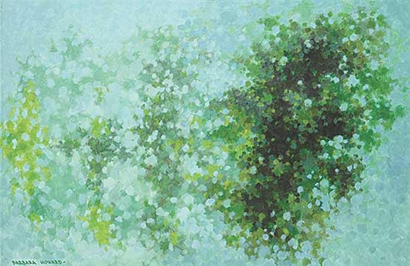 Helen Barbara Howard (1926-2002) - Untitled - Connections in Green and Blue